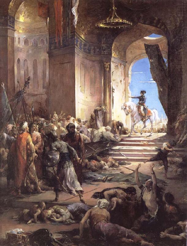 Henri Levy Bonaparte at the Great Mosque in Cairo china oil painting image